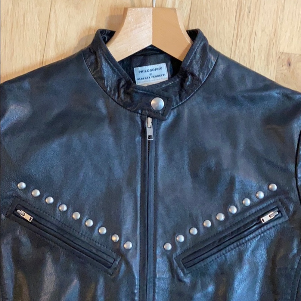 Philosophy di Alberta Ferretti leather jacket - Picture 3 of 4